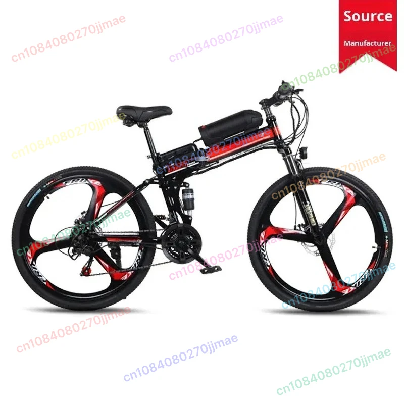 Lithium Battery Folding Mountain E-Bike Dual Shock Absorber Variable Speed Power Bicycle