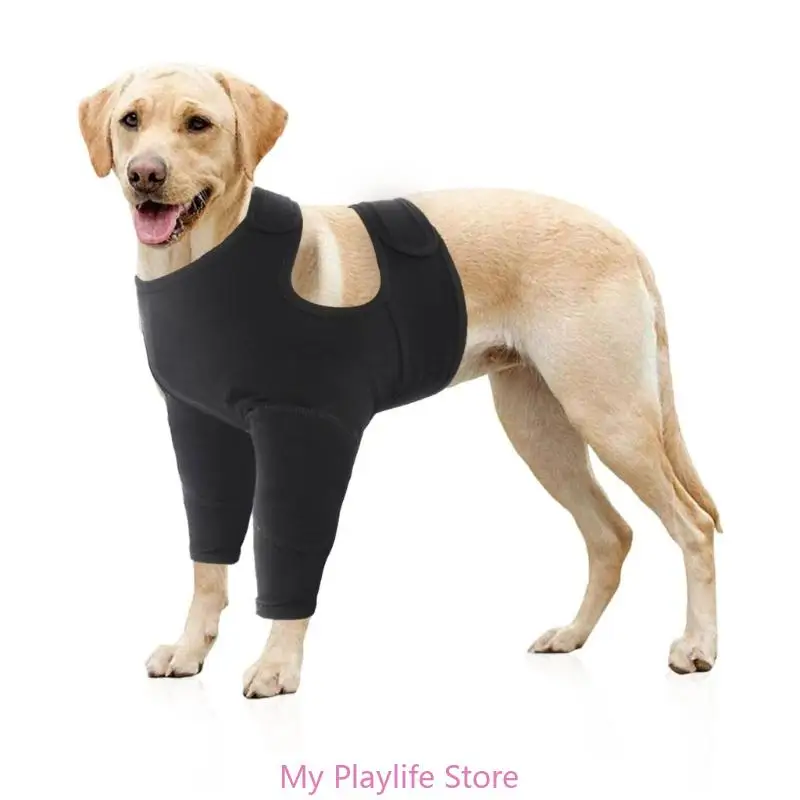 Pet Front Leg Sleeve Wrap Support Aids in Healing Comfortable Sleeve Leggings Against Licking Dog Leggings Elbow Brace