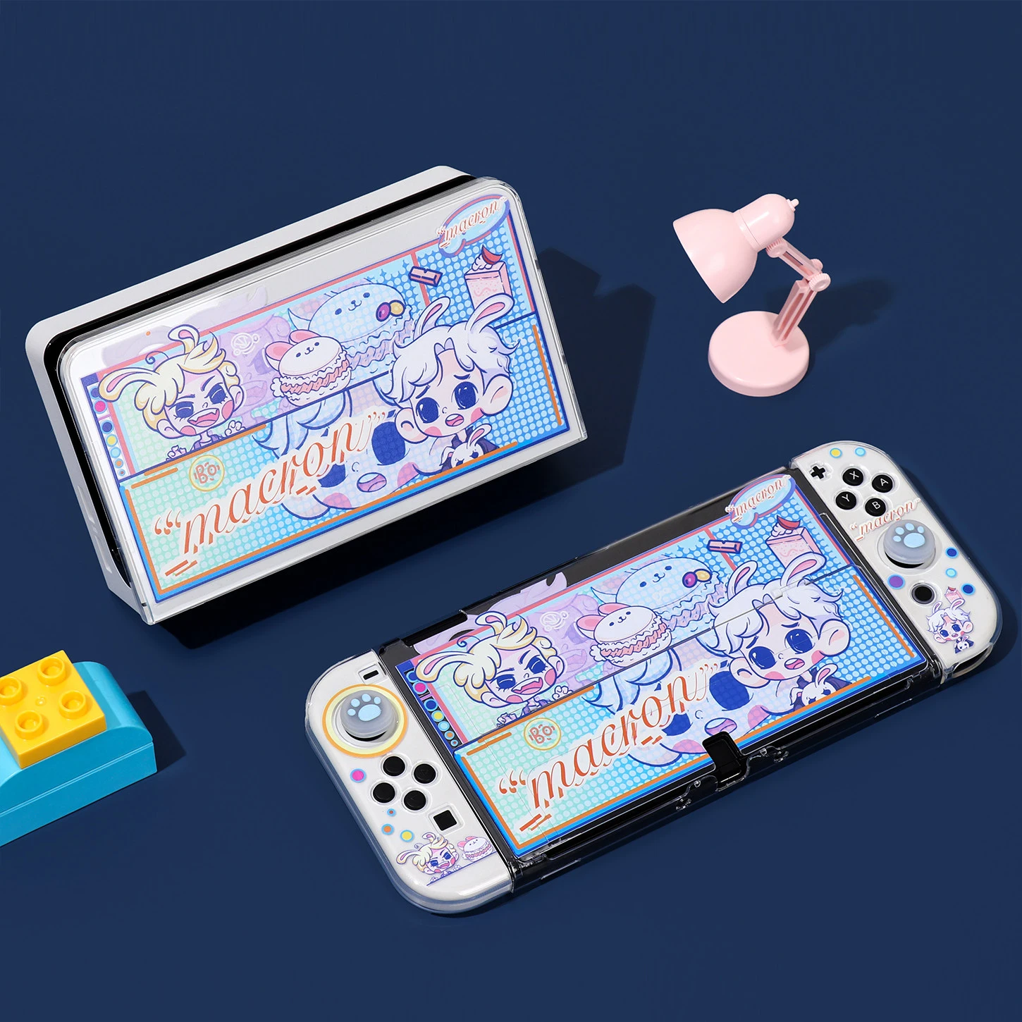 Cartoon Split Protective Case for Nintendo Switch 2 OLED NS Console Anti-Slip Drop-Proof Joy-Con Controller Gifts for Girls