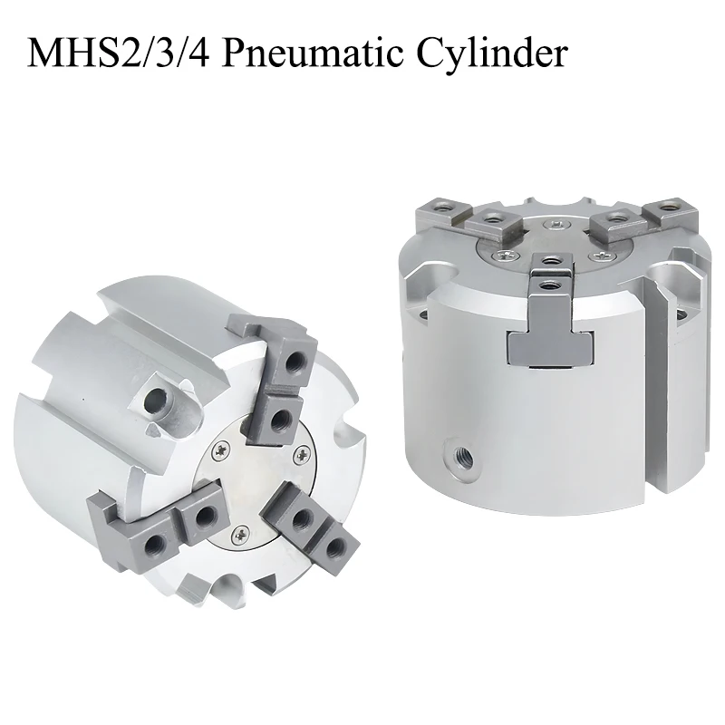 MHS2/MHS3/MHS4 Pneumatic Finger Cylinder Gripper Replacement Double Action Rotating Air Cylinder 16D/20D/25D/32D/40D/50D/63D/80D