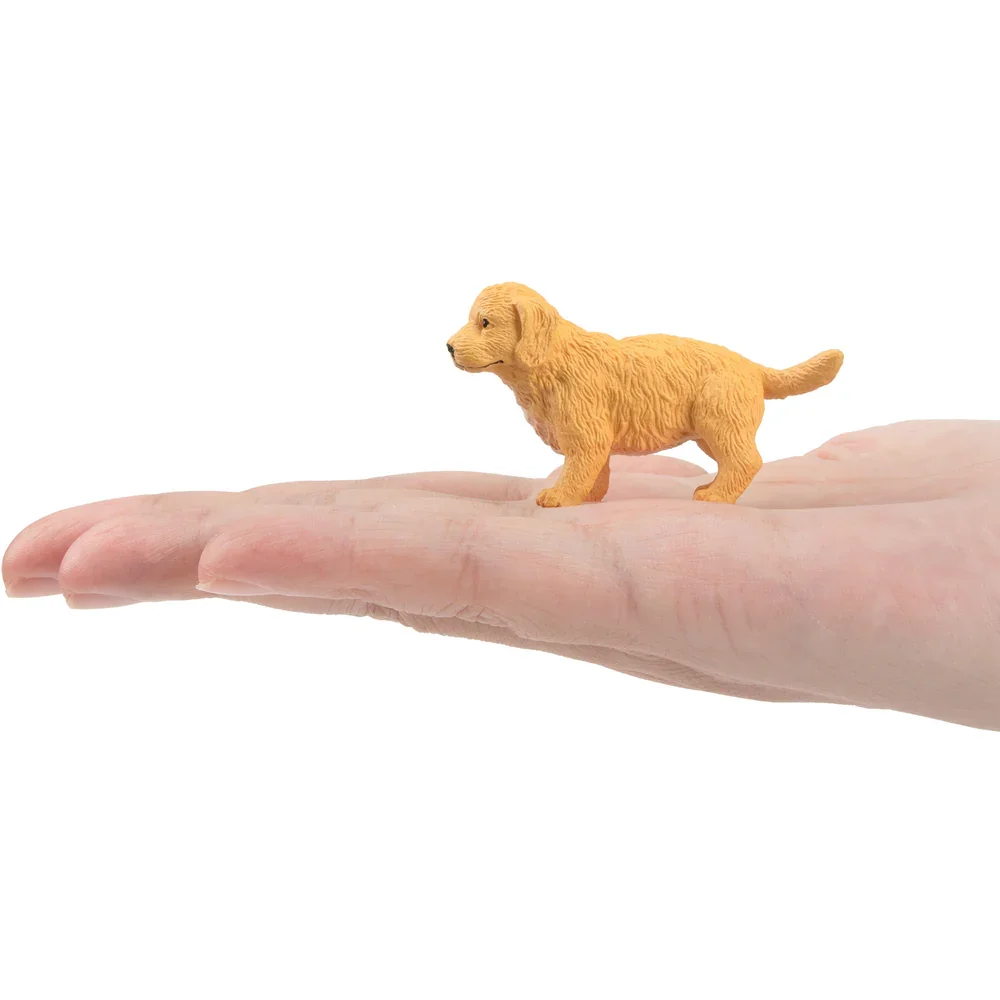Toymany Simulation Golden Retriever Puppy Pet Animal Model Toy Mini Figures Dolls Action Dog  Figurines Toys Children Gift