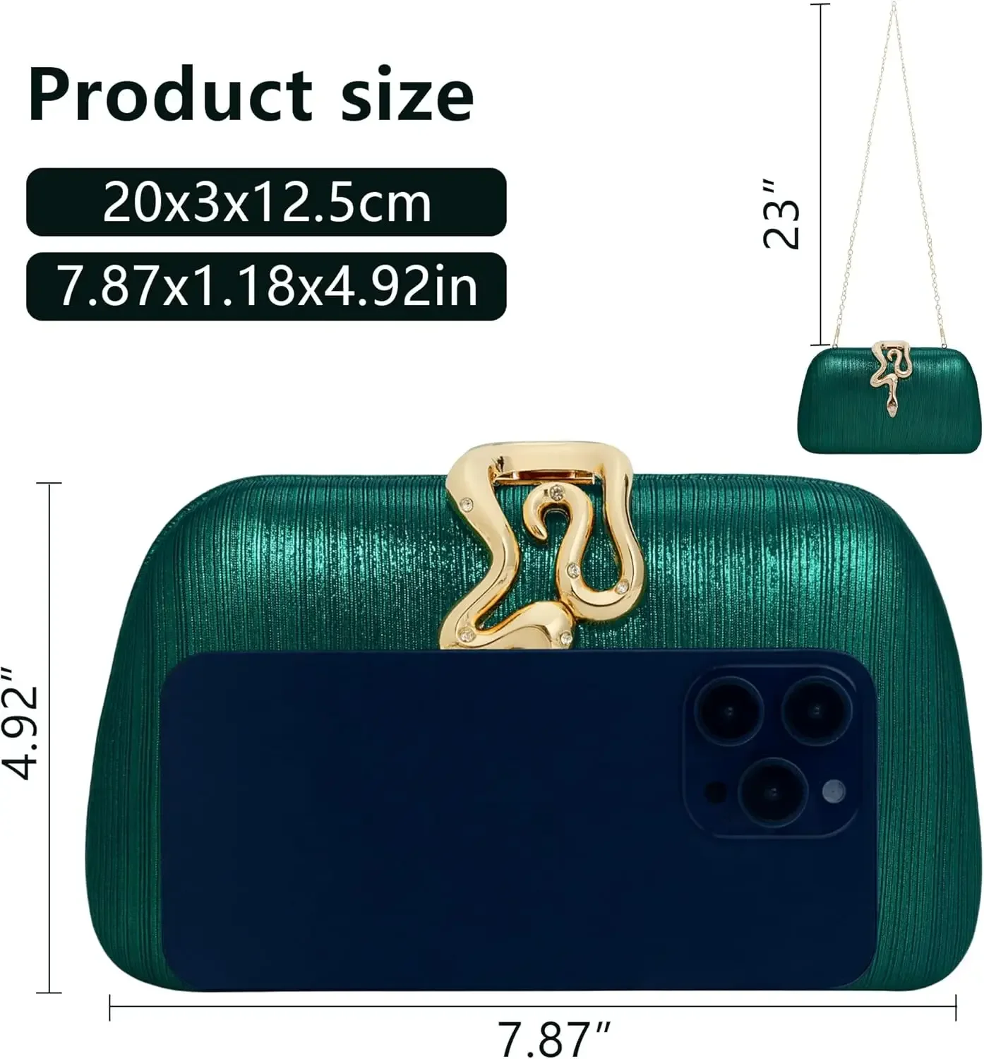 Картина 3: Jessie женские вечерние сумки формальные свадебные маленькие клатчи кошельки через плечо для выпускного вечера коктейльные вечерние сумки