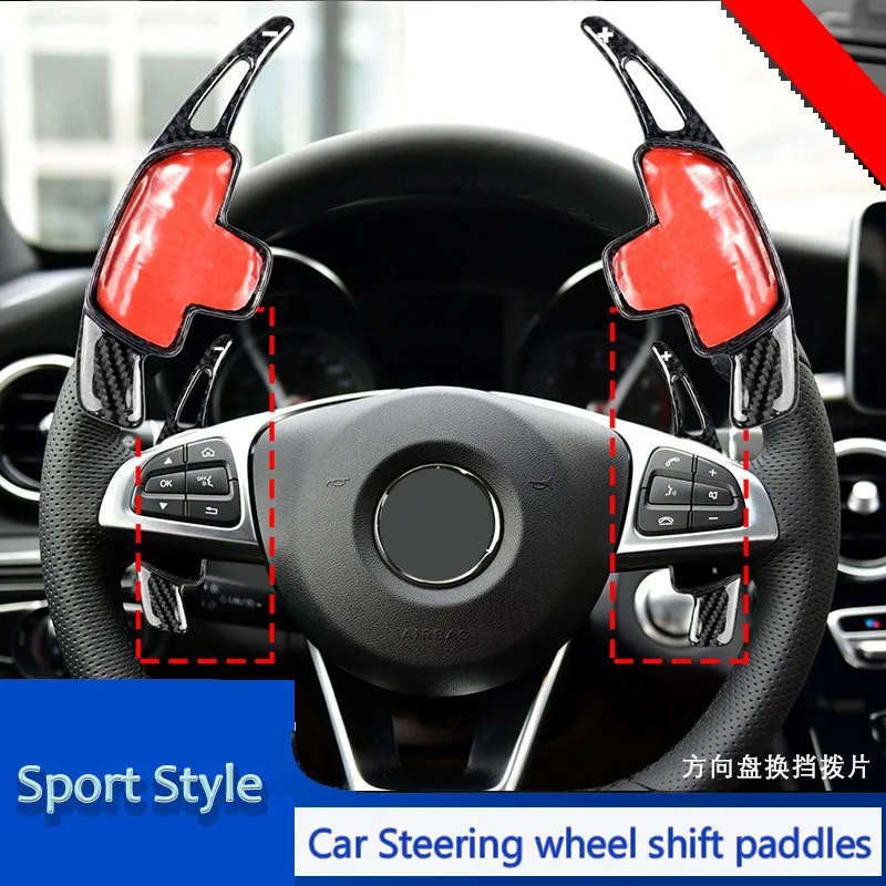 

For Mercedes Benz A B C E S CLS CLA GLC GLK GLE CLASS, shift paddles forged with carbon fiber pattern
