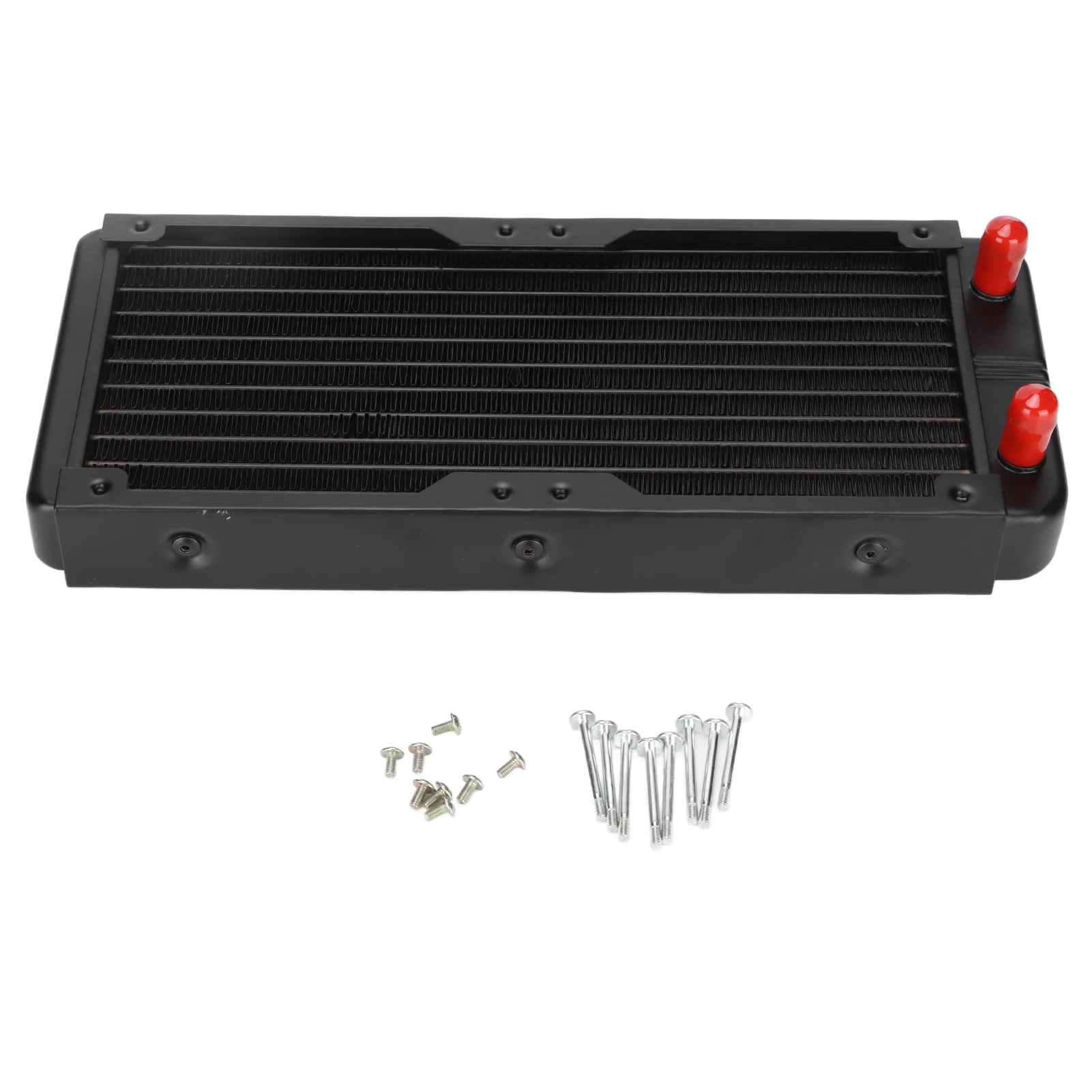 مشعات ألمنيوم مع موصل فم باغودا ، من من من الخارج ، تبديد حرارة جيد ، تركيب بسيط ، 10 أنابيب ، مبادل حراري ألمنيوم