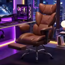 JHK PU Leather Gaming Chair with Footrest