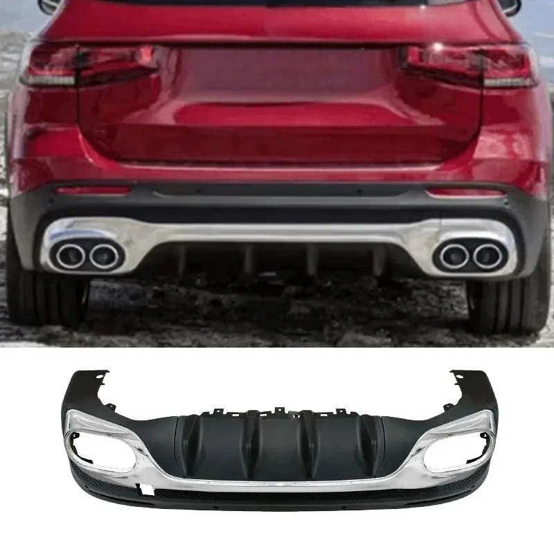 

For GLB Class GLB200 GLB180 GLB250 2020-2022 Car Bodykit PP Material 45 Style Car Rear Diffuser Lip Kits Muffler Exhaust