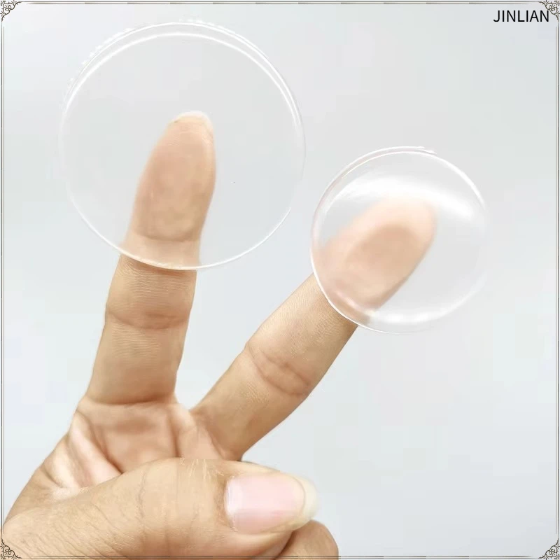 6pcs Clear Silicone Door Handle Bumper Protective Plug Stopper Wall Protector Non-slip Shock Absorbent Muffler Self Adhesive
