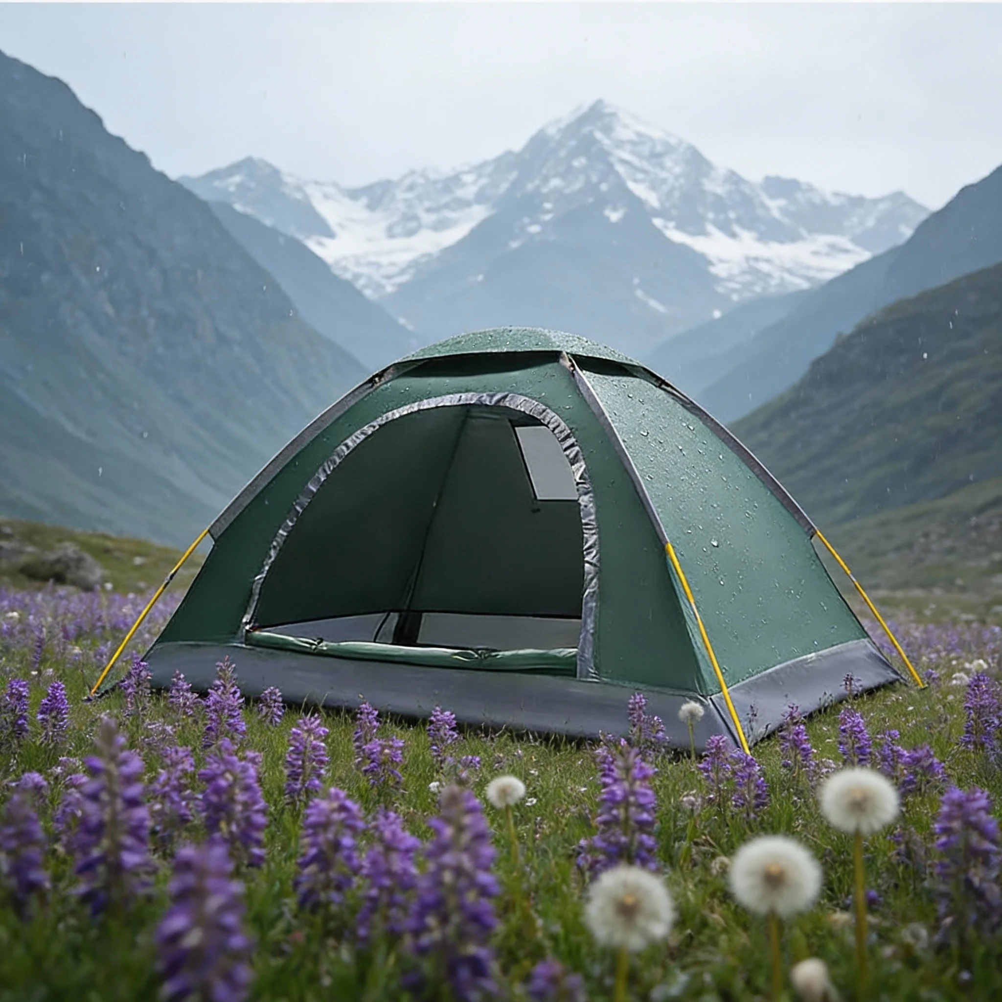 Portable Instant Pop Tent 1 2 Person Outdoor Camping Waterproof Single Folding 210D Oxford Fiberglass Frame for Hiking Picnic - view 3