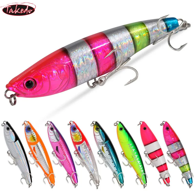Jig Metálico TAKEDO XY01 – 50g con Anzuelo Triple para Atún