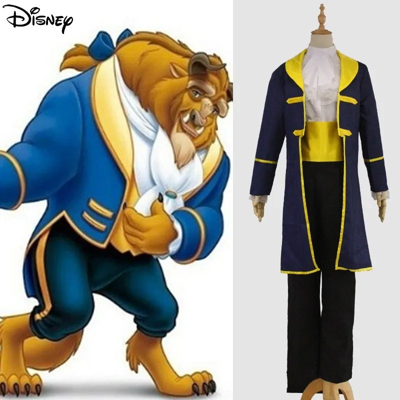 

Disney Beauty And The Beast Cosplay Costume Prince Adam Cosplay Beast Uniform Adult Halloween Party Men Fancy Dress Clothes