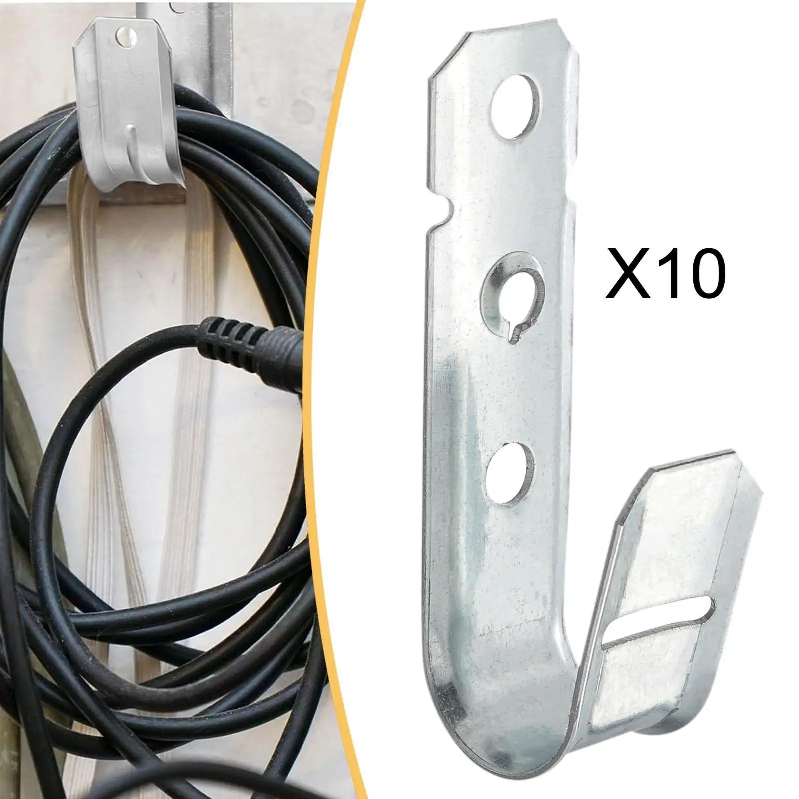 Storage Home Organization Cable Support J Hooks Metal Cable Holder Hangers Galvanized Steel for Data Center