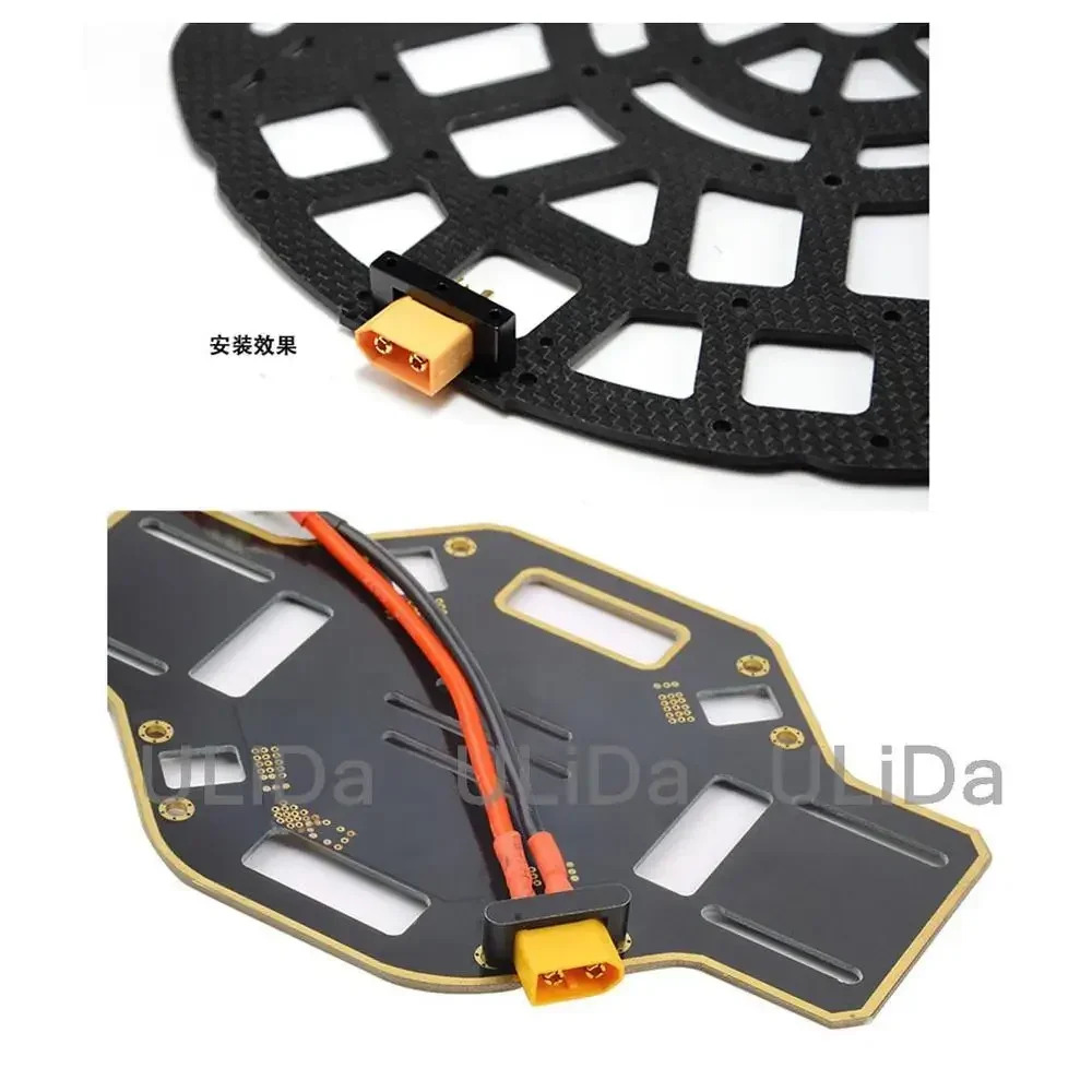 4pcs CNC XT60 XT90 Holder Plug Connector Installation Bracket Kit F RC Quadcopter-- Toy Bracket