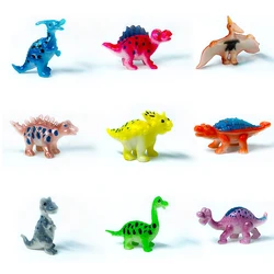 10Pcs/Set Mini Simulation Animal Dinosaur Model Stegosaurus hadrosaur Tyrannosaurus Figures Kids Cognitive Educational Toys