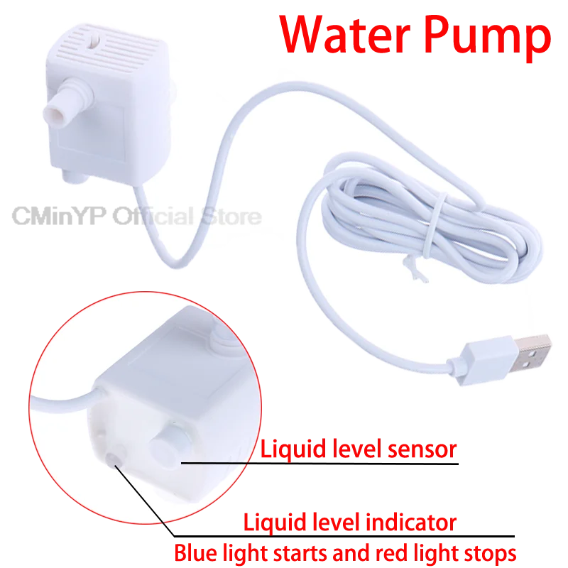 5V 1A Anti-dry Burning Motor Replacement Water Pump Pet Cat Water Fountain for Dog Drinking Bowl Water Dispenser Pet Products