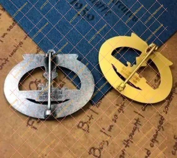 1Pc Vintage Style Cross Commemorative Medal, Retro Metal Badge Collectible Craft