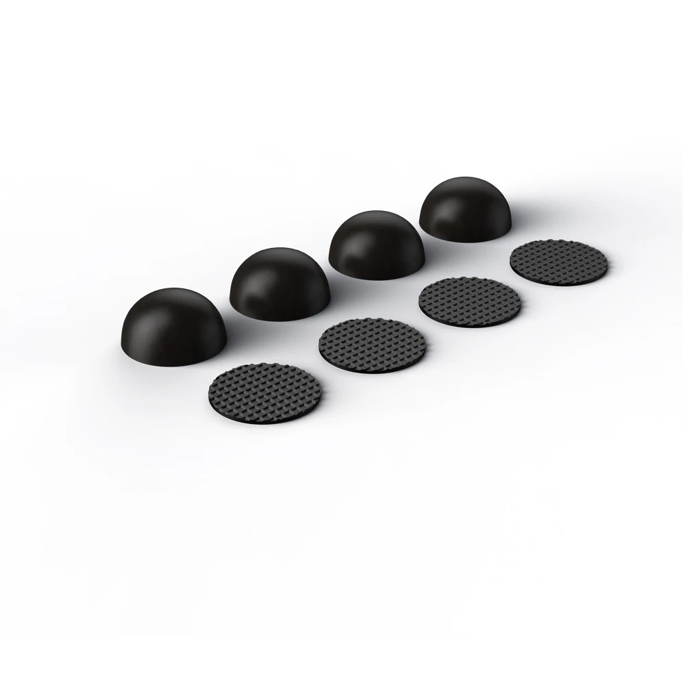 Audiocrast HIFI Audio Hemisphere คอลัมน์ลำโพงเครื่องขยายเสียงโช้คอัพฟุต Pad การสั่นสะเทือนยืน Ebony ฟุต