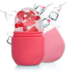 Silicone Ice Massager For Face And Eyes Cooling, Hydrating And Firming Facial Skin Soothing And Relaxing Facial Care Tool