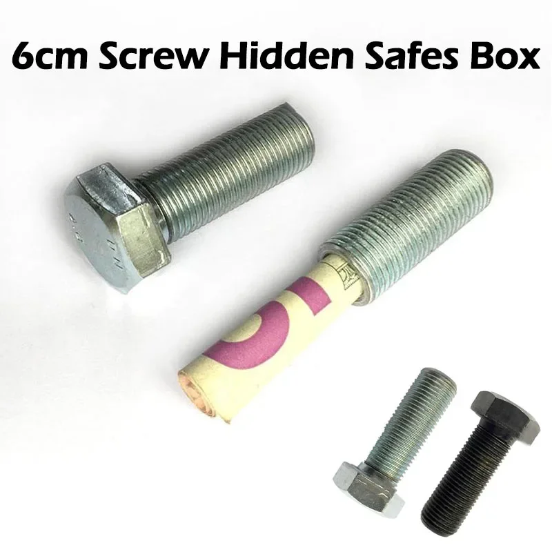 

1PC Plastic Screw Storage Cash Money Hide Storage Stash Diversion Container Box Secret Bolt Container Safe Hidden Secret Bolt