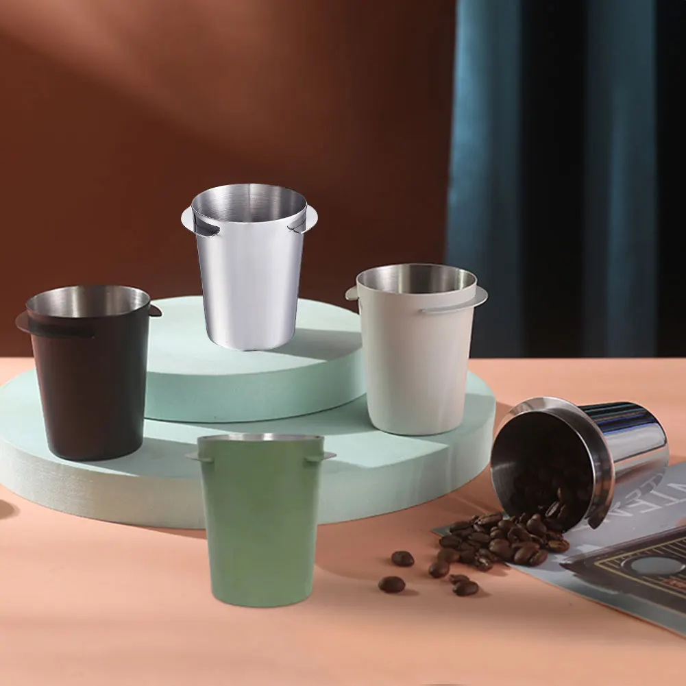 Coffee Dosing Cup 51/53/58mm Espresso Coffee Dosing Cup Stainless Steel Coffee Grinder Powder Cup Cafe Barista Tool