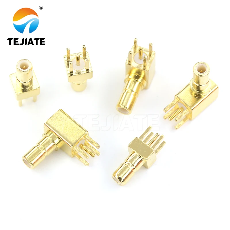 

1PCS SSMB-JWE/JE Male Four Pin Mini SMB Fixedj Plug Rf Coaxial PCB Mount Right Angle Connector