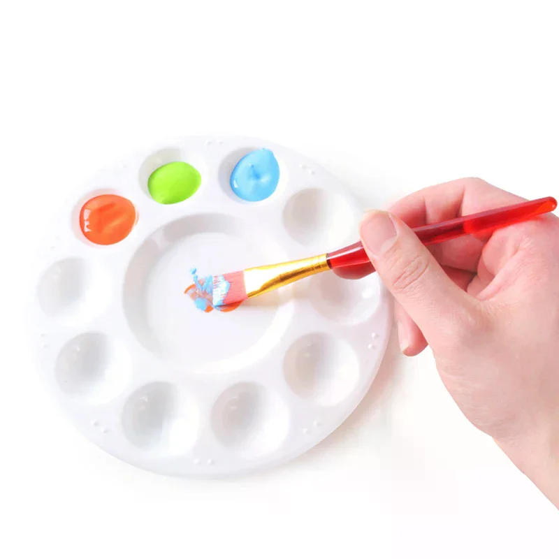 Palette 10 Grid Art Paint Tray Artist Watercolor Plastic Mixing Palette Supplies High Quality Durable Material