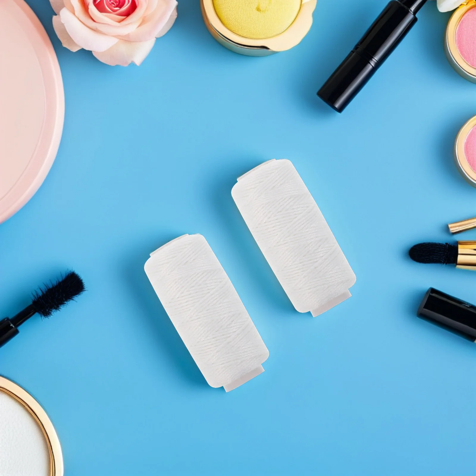 Fil à enfiler en coton pour le visage, outil d'épilation du visage, fil à enfiler des sourcils, épilateur pour peau lisse, élimine l'excès de cheveux, 6 pièces