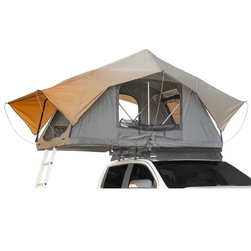 

Aluminium ROOF Soft Shell with Bed Size of 2.4X1.4Meters TOP Installation TENT with One Family Camping Plus One Dog Outdoor Tent