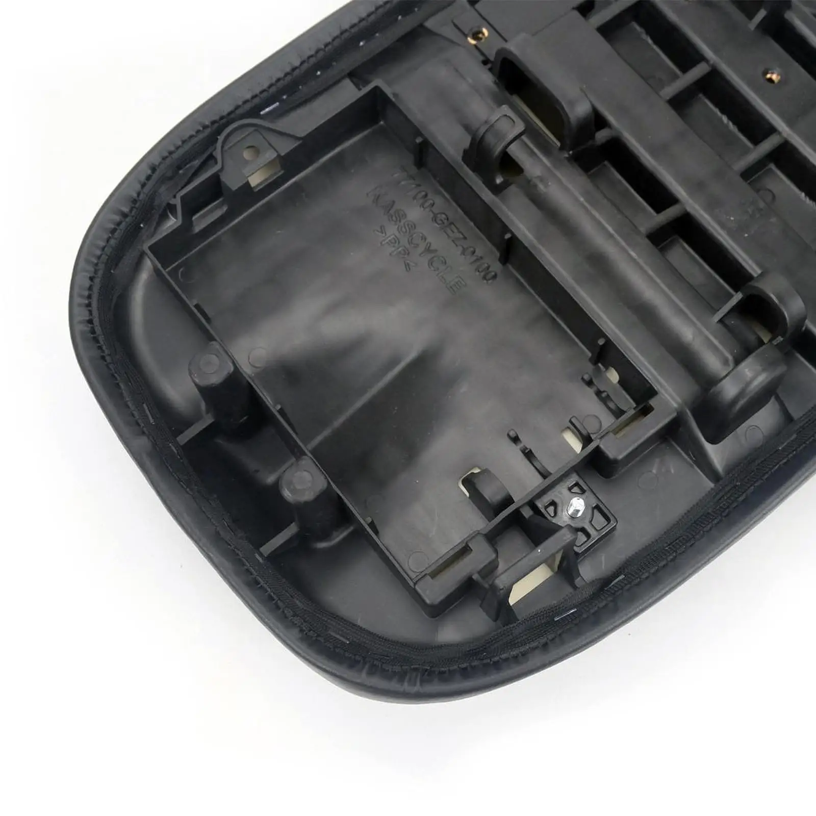 Motorcycle Seat Cushion PU Leather Sponge Black for High Performance Spare Parts Sturdy Simple Installation