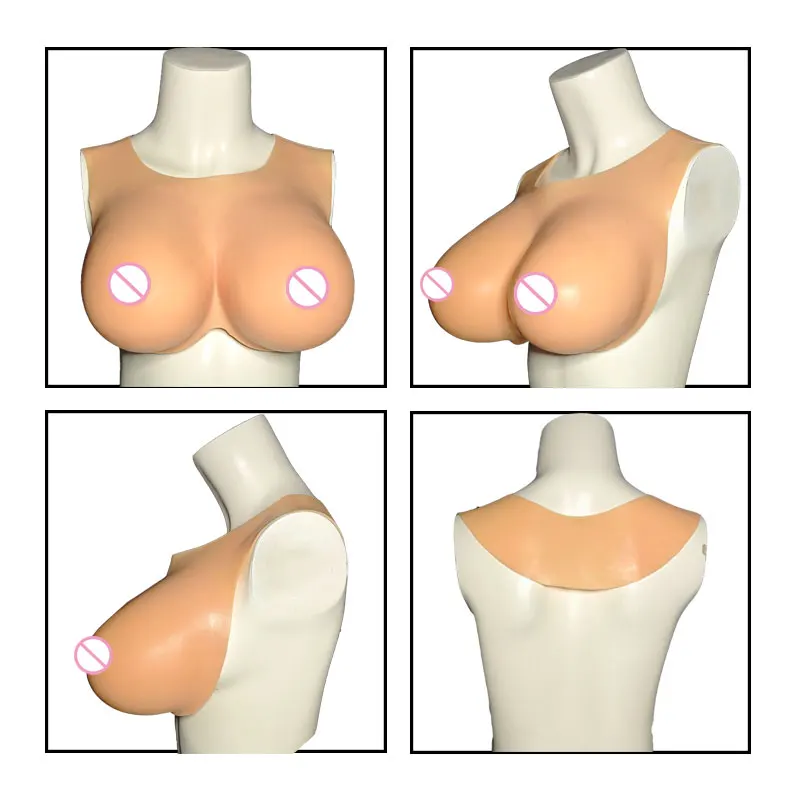 Realistic Silicone Breast Forms for Transgender Crossdressers Cosplay - Skin Nipple Areola Plump Enhance S Size