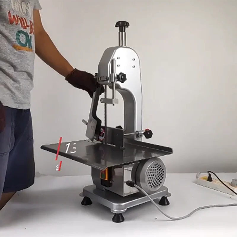 Industrial Commercial Electric Fish Pork Beef Chicken Frozen Lamb   Meat Steak Bone Cutter Cutting Machine Saw Bone