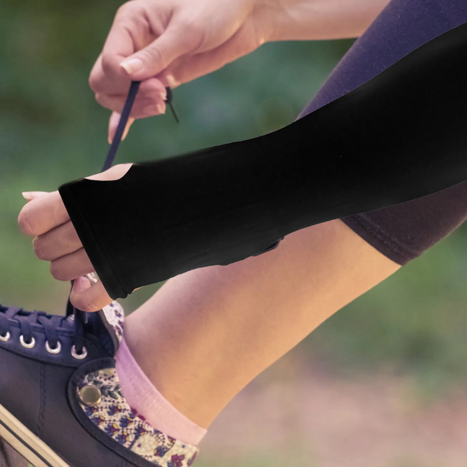 

3Pairs Arm Sleeve Sun Protector Long Uv Protection Cuff Guard for Sports Hand Cover Anti-Bite Anti-Sunburn Elastic