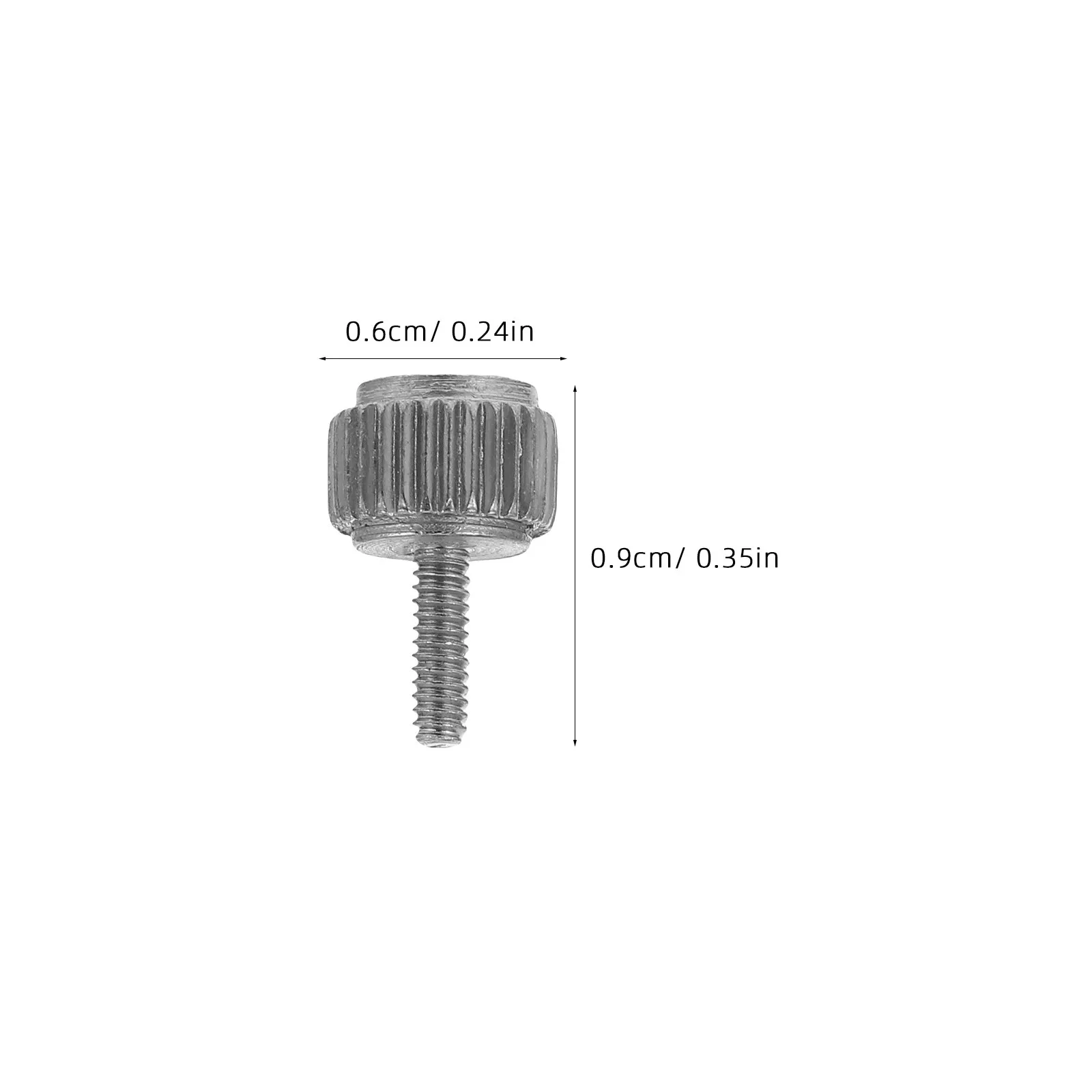 20Pcs Flat Knurled Locking Screws Metal Thumb Bolts Caliper Adjustment Screws Precise Measurement Tool Fasteners Workshop Repair