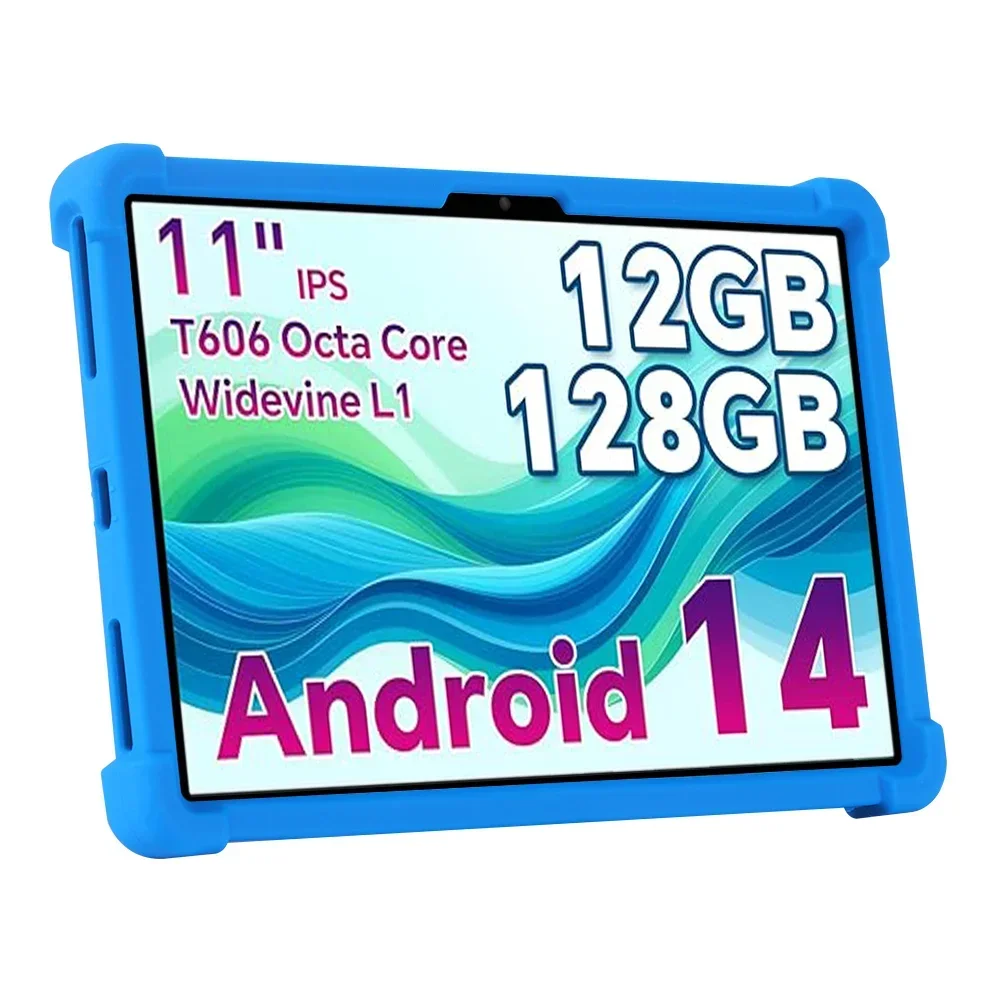 ODEA A11 11-inch PC Funda Tablet Case with 4 Anti-Shock Air Cushions Secure Soft Silicone Sleeve Android 14 Case
