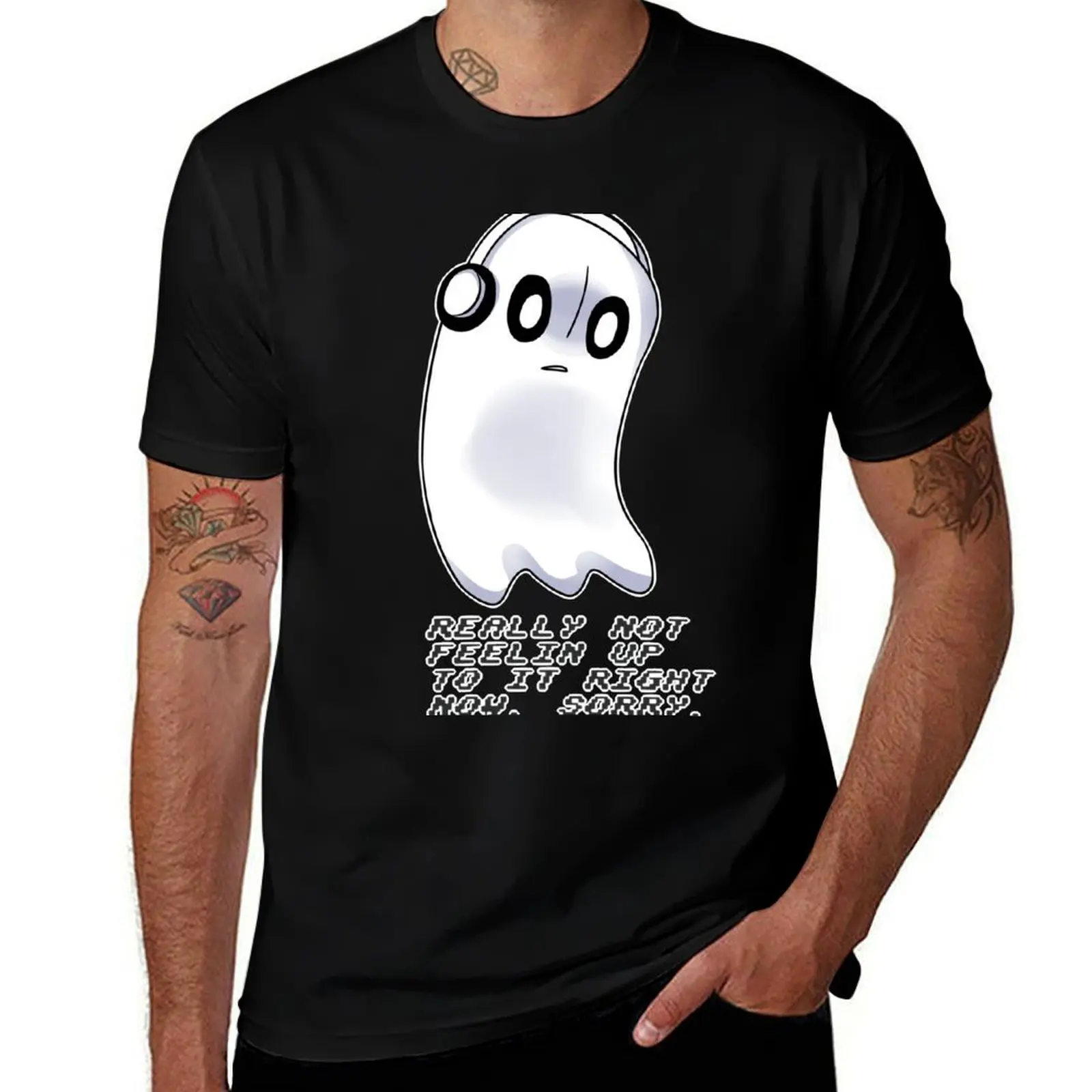 

Napstablook T-Shirt Large Size Short Sleeve T-Shirt
