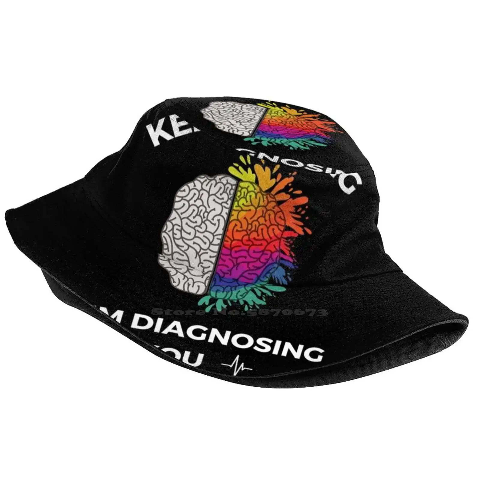 Keep Talking , I'm Diagnosing You Humor - Psychoanalytic / Freud Causal Cap Buckets Hat Psychologist Humor Professor Teacher Im