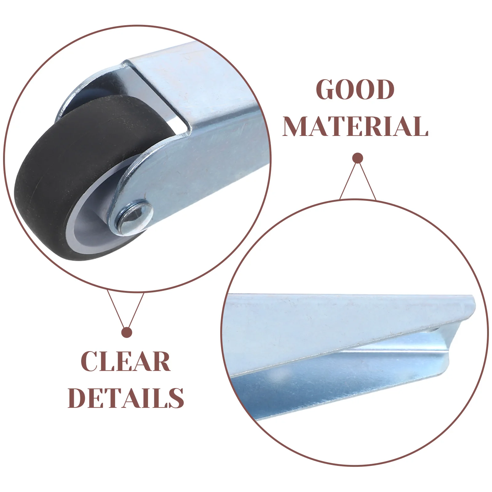 Ruote per porte scorrevoli resistenti Confezione da 2 rulli girevoli in gomma per parti di ricambio di supporto anti-cedimento per cancelli e mobili