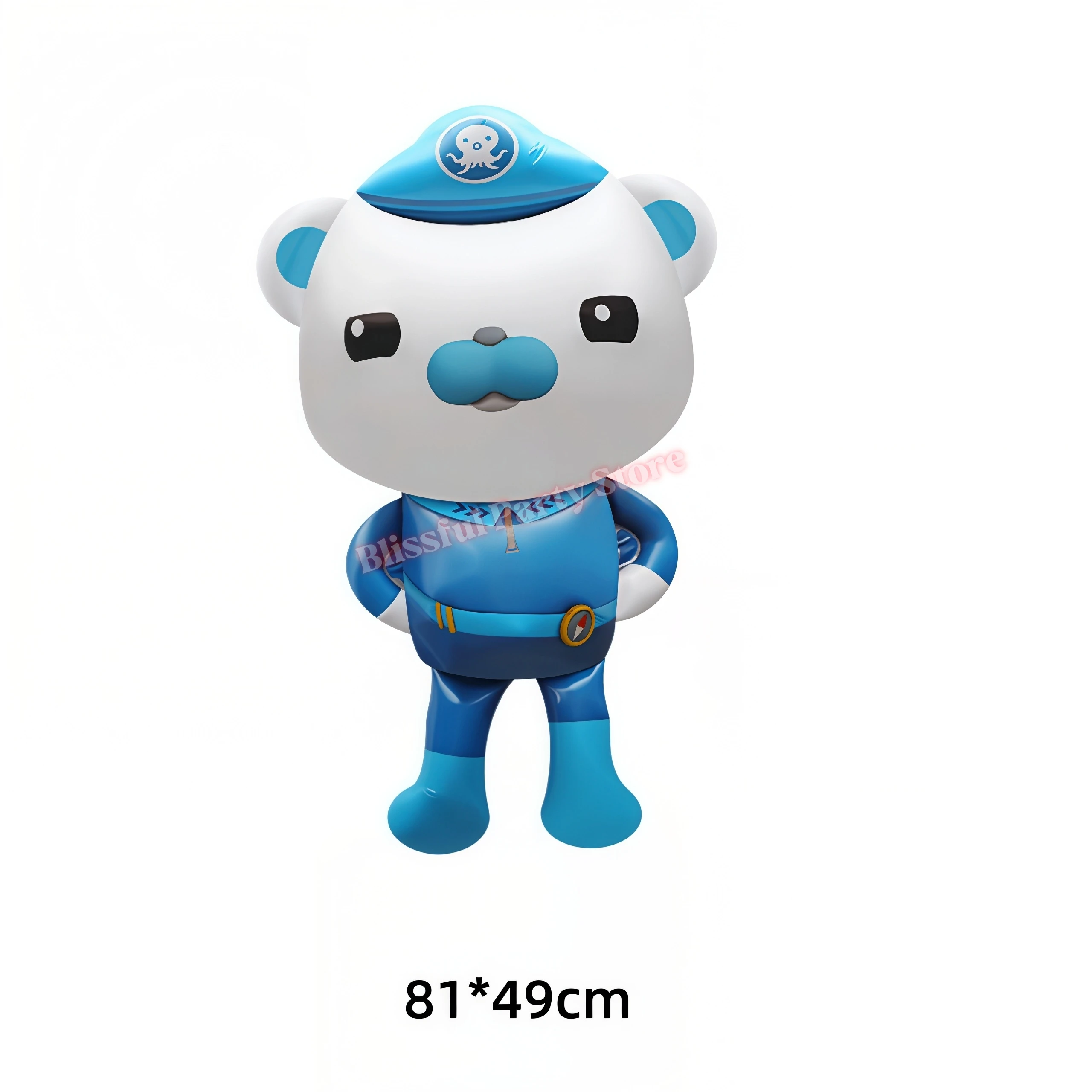 O-Octonauts Kinder Geburtstagsparty Dekoration Aluminiumfolie Ballon Kapitän Pirat Pinguin Peso Globos Baby Shower Deko Zubehör – Detail 3