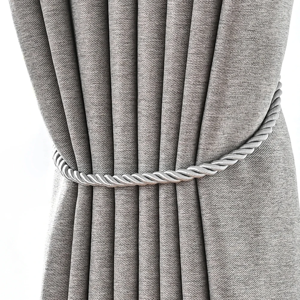 

4 Pcs Curtain Tiebacks Oxford Rope Smooth Edges Natural Style Decorative Curtains Accessories Living Room Bedroom Bathroom