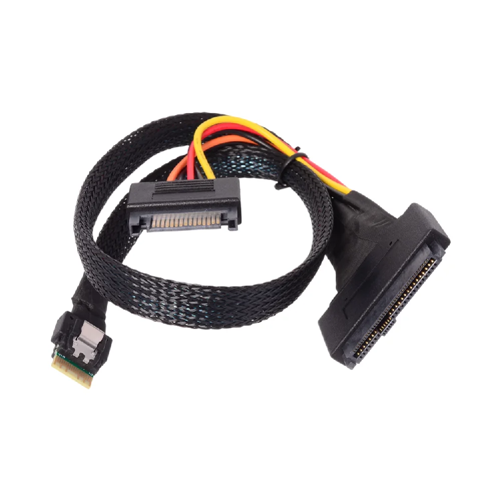 P5801X EDSFF E1. S Thick SSD To NVMe M.2 Expansion Adapter Card , SFF-8654 U2 0.5m for NVMe M.2 SSD Interface