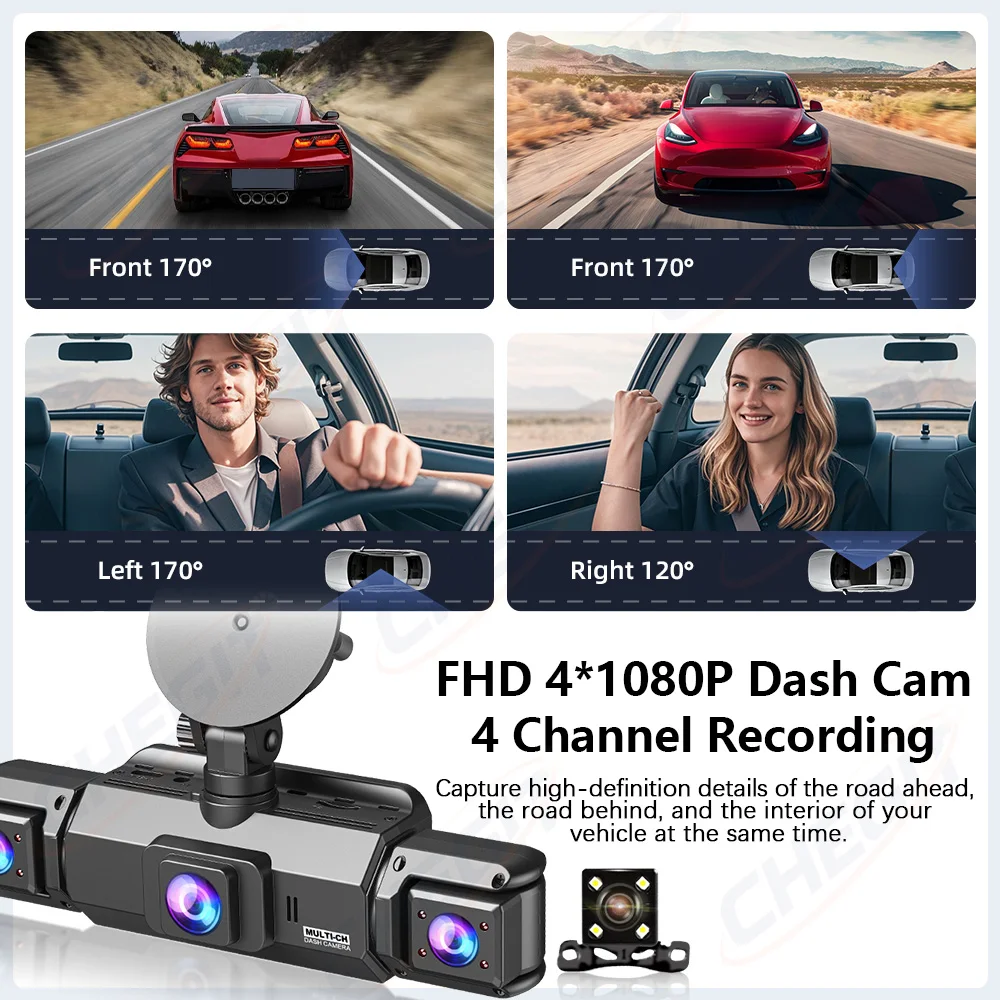 4K 360° Dash Cam with WiFi 3