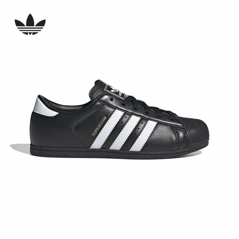2026 Adidas Trefoil Women Low Top Skate Shoes Classic Three Stripes Leather Street Daily Fashion Casual Sneakers KI6824