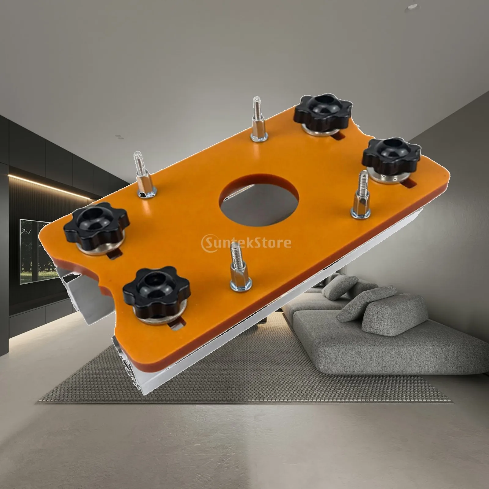 Slotted Board Wardrobe Slotted Bracket,Invisible Fasteners Metal,Universal,Wood Trimmer Router Tool for 65mm Trimming Machine