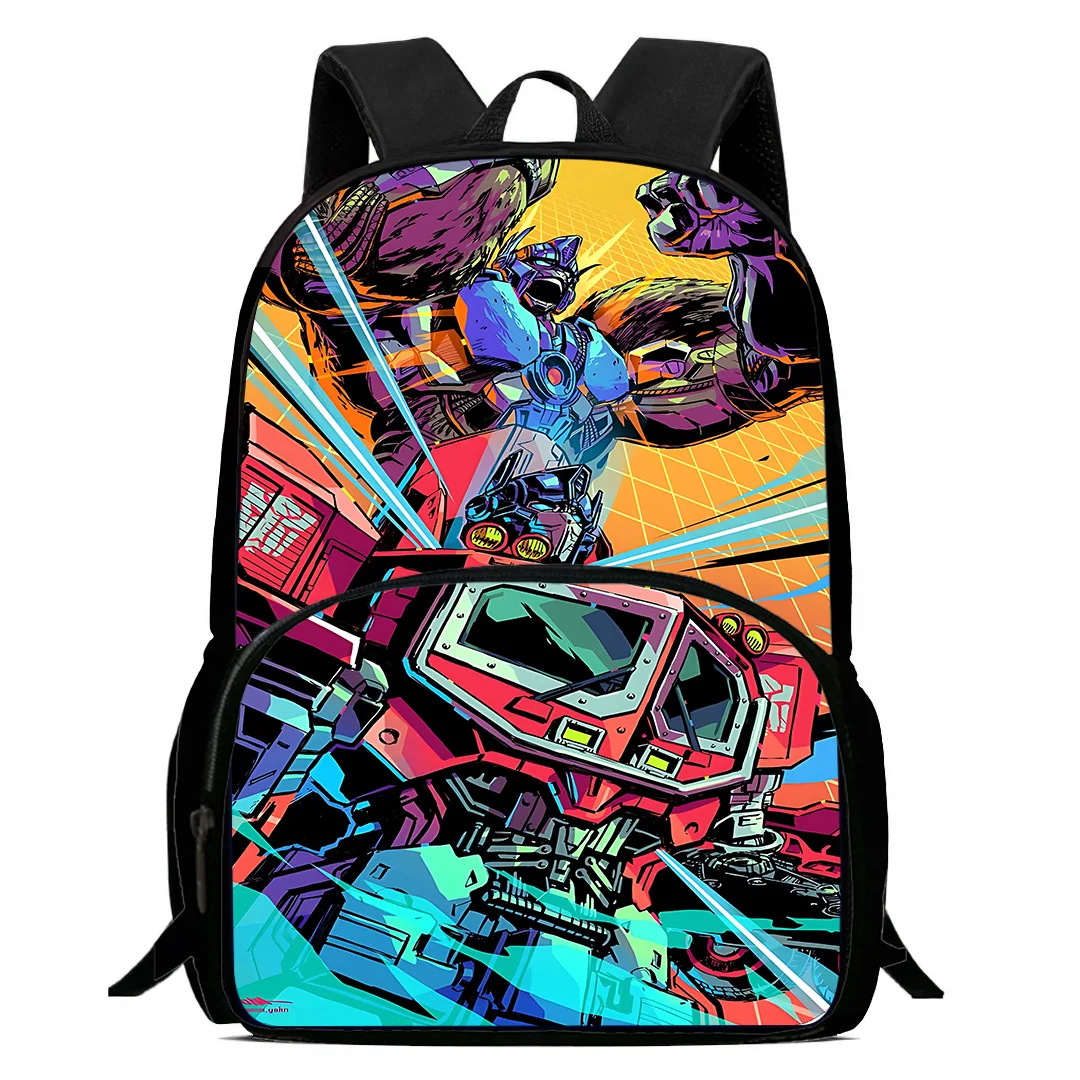 Transformers G1 Car Robot Kid Backpacks Boy Girl Student Birthday Gift Child School Bag Large Capacity Camping Durable Rucksack