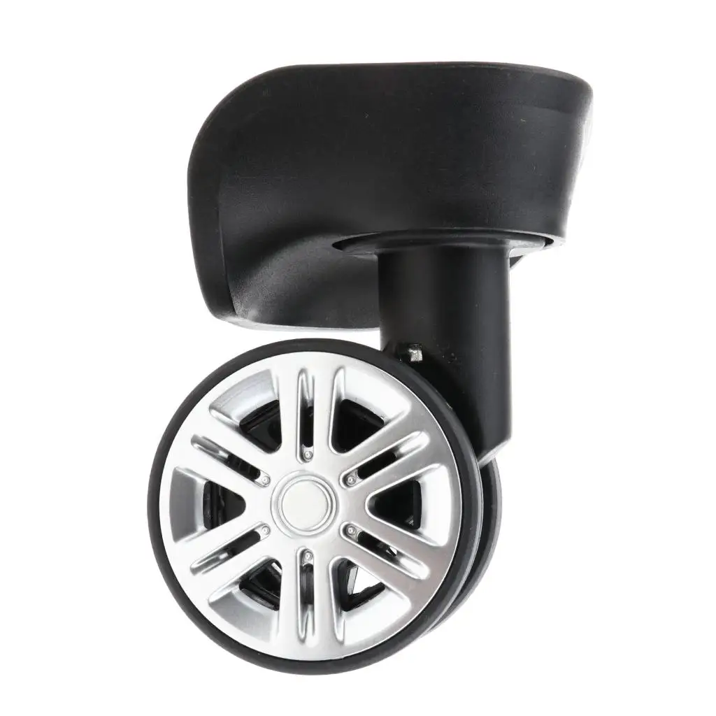 Universal Suitcase Caster Rollers Replacement PVC Silent Swivel Wheels for Travel Bag DIY Upgrade