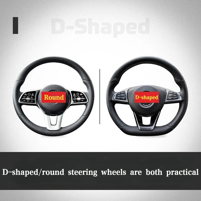 Hand Sewing 38cm Car Steering Wheel Cover Microfiber Leather Sweat-absorbent Breathable Car Steering Wheel Cover car accessories