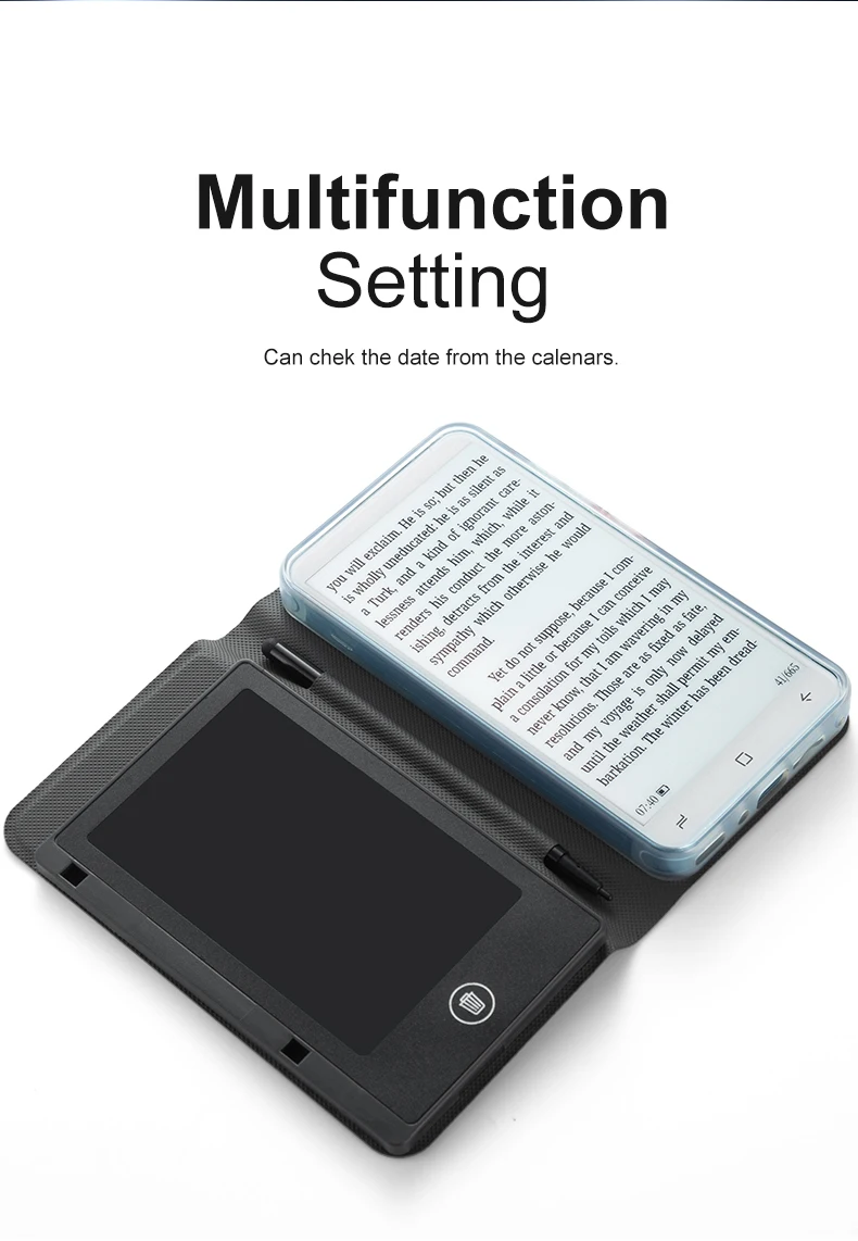 قارئ الكتب الإلكترونية مقاس 5 بوصات مع مكبر صوت مدمج وكاميرا 5 متر للتعلم اللامنهجي وقارئ PDF الصوتي والفيديو المحمول