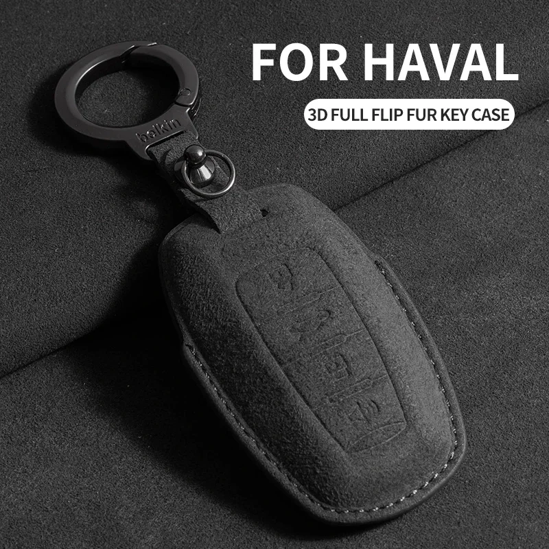 

Suede Car Key Case Cover For Great Wall Haval/Hover H6 H7 H4 H9 F5 F7 H2S Car Key Protective Shell Accessories