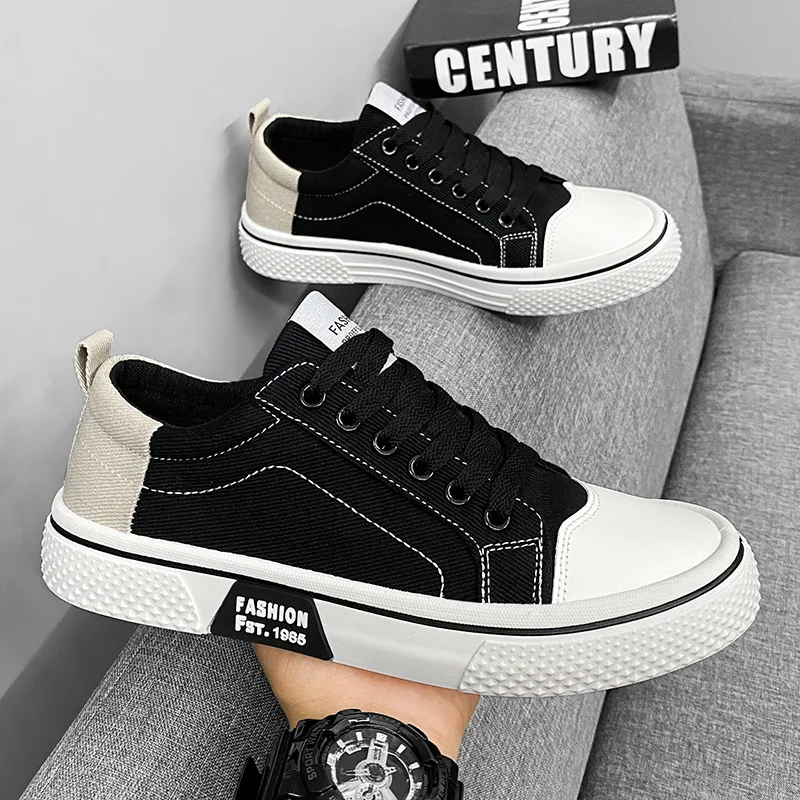 Classic Men's Canvas Shoes Summer Comfortable Breathable Flat Vulcanized Shoes Designer Mens Outdoor Casual Sneakers Zapatillas