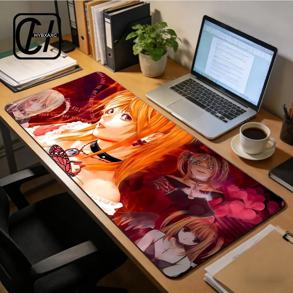 

New Misa Amane Light Yagami Desk Mat Death Note Anime Mousepad Computer Gamers Lock Edge HYB XXC Gaming E-sports Keyboard Pads