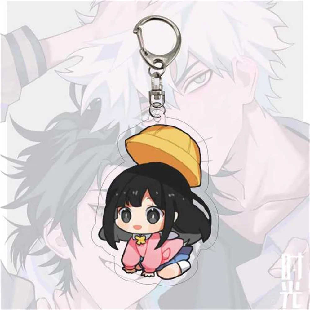 Anime Link Click Shiguang Daili Ren Cosplay Key Chain Cheng Xiaoshi Lu Guang Acrylic Figure Pendant Keychain Fans firend Gift